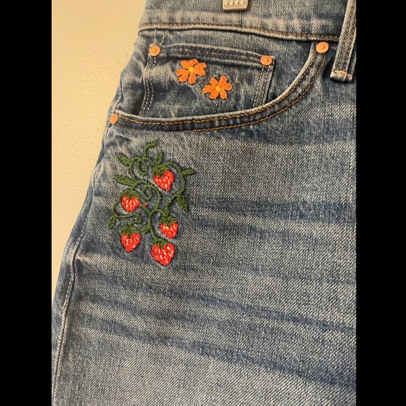 NWT MOTHER The Ditcher Cut Off Short (Romaine Calm) - Picture 11 of 16